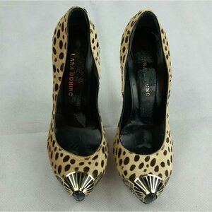 💚Lara Bohinc Heels Leopard print 36
